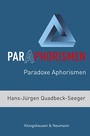 Cover: Paraphorismen - Königshausen & Neumann