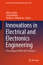 Cover: Innovations in Electrical and Electronics Engineering - Springer