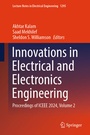 Cover: Innovations in Electrical and Electronics Engineering - Springer
