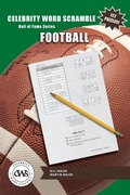 Cover: Celebrity Word Scramble Hall of Fame Series Football - Maier Publishing