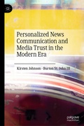 Cover: Personalized News Communication and Media Trust in the Modern Era - Palgrave Macmillan