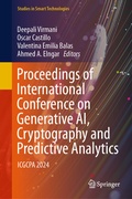 Cover: Proceedings of International Conference on Generative AI, Cryptography and Predictive Analytics - Springer