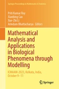Cover: Mathematical Analysis and Applications in Biological Phenomena through Modelling - Springer