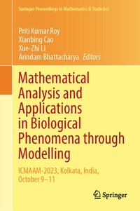 Enlarge image Cover: Mathematical Analysis and Applications in Biological Phenomena through Modelling - Springer