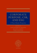 Cover: Corporate Purpose, CSR, and ESG - OUP eBook