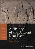 Cover: A History of the Ancient Near East ca. 3000 - 323 BC - Wiley