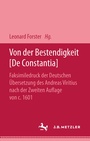 Cover: Von der Bestendigkeit [De Constantia] - J.B. Metzler