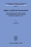 Bild: Eigene Anteile bei Formwechsel - Duncker & Humblot