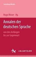 Cover: Annalen der deutschen Sprache - J.B. Metzler