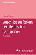 Cover: Vorschl&auml;ge zur Reform der Literarischen Formenlehre - J.B. Metzler