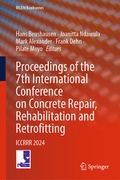 Cover: Proceedings of the 7th International Conference on Concrete Repair, Rehabilitation and Retrofitting - Springer