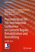 Cover: Proceedings of the 7th International Conference on Concrete Repair, Rehabilitation and Retrofitting - Springer