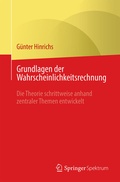 Cover: Grundlagen der Wahrscheinlichkeitsrechnung - Springer Spektrum