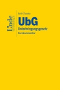 Cover: UbG | Unterbringungsgesetz - Linde Verlag Ges.m.b.H.