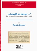 Cover: "Ich wei&szlig; es besser ." - Georg-August-Universit&auml;t G&ouml;ttingen, Seminar f&uuml;r &Auml;gyptologie und Koptologie