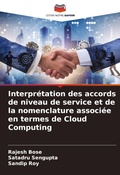 Cover: Interpretation des accords de niveau de service et de la nomenclature associee en termes de Cloud Computing - Editions Notre Savoir