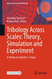 Abbildung von: Tribology Across Scales: Theory, Simulation and Experiment - Springer