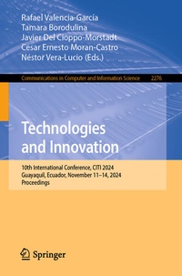 Enlarge image Cover: Technologies and Innovation - Springer