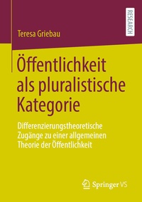 Abbildung von: Öffentlichkeit als pluralistische Kategorie - Springer VS