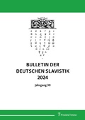 Cover: Bulletin der deutschen Slavistik 2024 - Frank & Timme