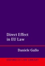 Cover: Direct Effect in EU Law - Oxford University Press