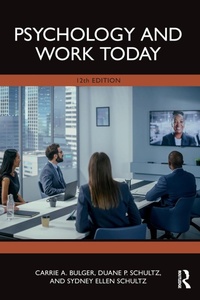 Enlarge image Cover: Psychology and Work Today - Routledge