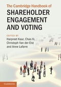 Cover: The Cambridge Handbook of Shareholder Engagement and Voting - Cambridge University Press