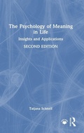 Cover: The Psychology of Meaning in Life - Routledge