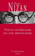 Cover: Toute litt&eacute;rature est une propagande - Grasset