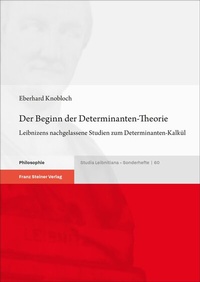 Abbildung von: Der Beginn der Determinanten-Theorie - Franz Steiner Verlag