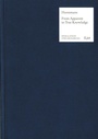 Cover: From Apparent to True Knowledge (Wissen) - frommann-holzboog
