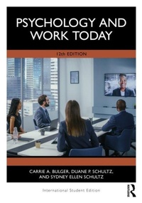 Enlarge image Cover: Psychology & Work Today - Taylor & Francis
