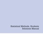 Cover: Statistical Methods, Students Solutions Manual (e-only) - Academic Press