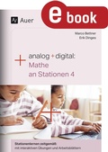Cover: Analog + digital Mathe an Stationen 4 - Auer Verlag
