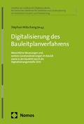 Cover: Digitalisierung des Bauleitplanverfahrens - Nomos