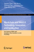 Cover: Blockchain and Web3.0 Technology Innovation and Application - Springer