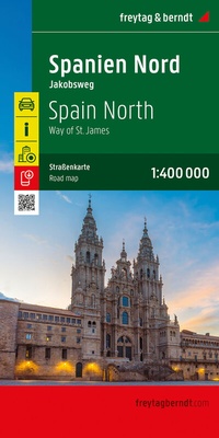 Abbildung von: Spanien Nord - Jakobsweg, Straßenkarte 1:400.000, freytag & berndt - Freytag-Berndt und ARTARIA
