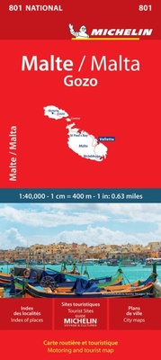 Abbildung von: Malta - Michelin National Map 801 - Michelin Editions des Voyages