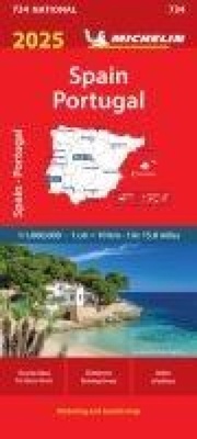Abbildung von: Spain & Portugal 2025 - Michelin National Map 734 - Michelin Editions des Voyages