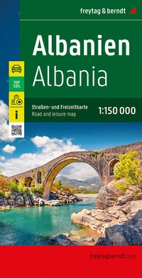 Abbildung von: Albanien, Straßen- und Freizeitkarte 1:150.000, freytag & berndt - Freytag-Berndt und ARTARIA