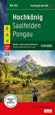 Abbildung von: Hochkönig, Wander-, Rad- und Freizeitkarte 1:50.000, freytag & berndt, WK 103 - Freytag-Berndt und ARTARIA