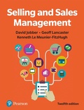 Cover: Selling and Sales Management - Pearson