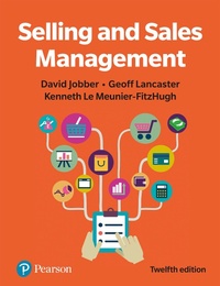 Abbildung von: Selling and Sales Management - Pearson