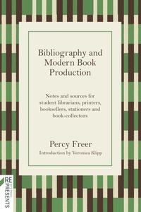 Enlarge image Cover: Bibliography and Modern Book Production - Wits University Press