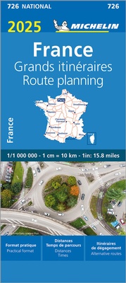 Abbildung von: Michelin Frankreich Fernrouten 2025 - Michelin Editions des Voyages