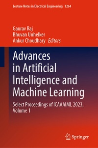 Enlarge image Cover: Advances in Artificial Intelligence and Machine Learning - Springer