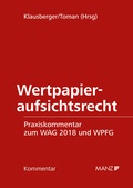 Cover: Wertpapieraufsichtsrecht WAG 2018/WPFG - Manz