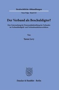 Cover: Der Verband als Beschuldigter? - Duncker & Humblot