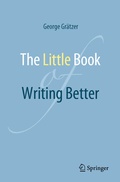 Cover: The Little Book of Writing Better - Springer