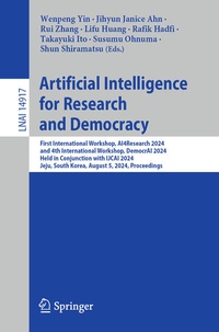 Enlarge image Cover: Artificial Intelligence for Research and Democracy - Springer
